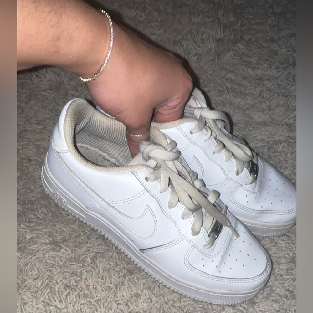 Nike White Air Force Ones Big Kids 5.5